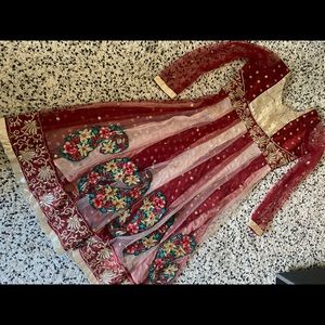 Indian Anarkali Dress with Dupatta  -pants not included